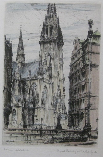 Paul GEISSLER - Print-Multiple - Hamburg, Nikolaikirche