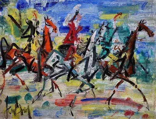 GEN PAUL - Painting - Cavaliers