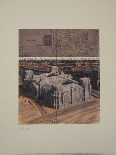 CHRISTO - Print-Multiple - wrapped reichstag