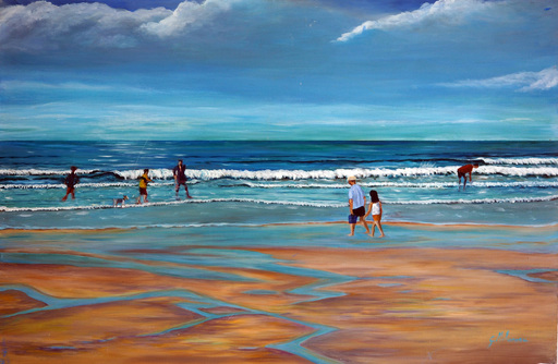 Gyslaine PACHET-MICHENEAU - Painting - Joies de l'océan