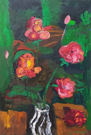 Bruno CASSINARI - Painting - Rose