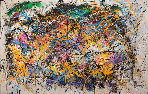 Jean-Jacques MARIE - Pittura - Abstraction lyrique série L012