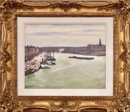 Eugene Boudin、【La Rade de Villefranche】 La Rade de Villefranche - Eugène Boudin | Musée d'Orsay