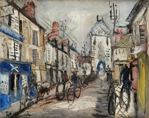 GEN PAUL - 绘画 - Les vélos, Montmartre