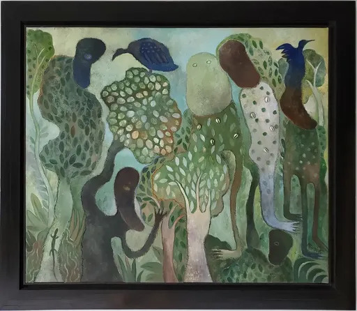 Manuel MENDIVE - Peinture - La Foresta Magica