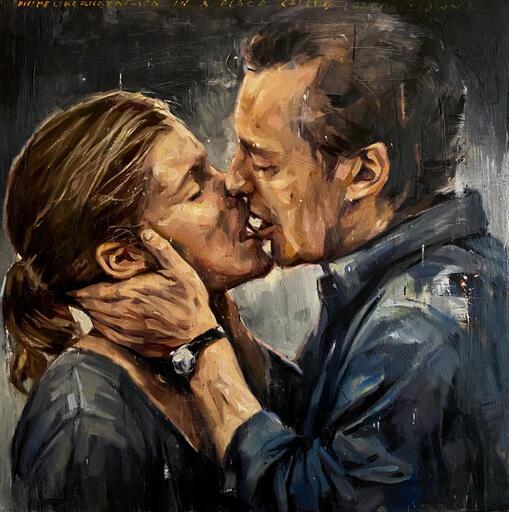 Nathan CHANTOB - Painting - Kiss me like