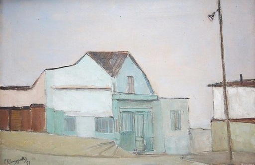 Pierre KLEMCZYNSKI - Gemälde - Paysage urbain - Hommage à Edward Hopper