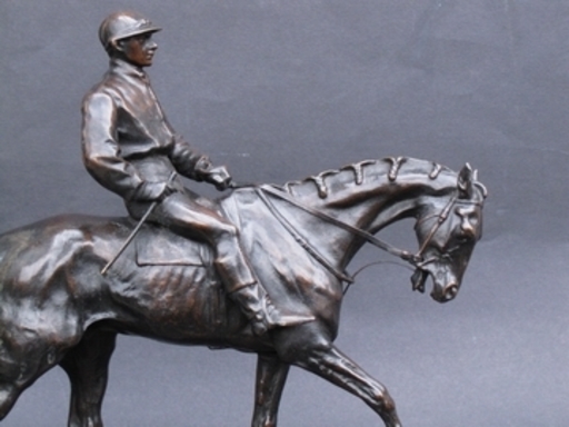 Pierre-Jules MÈNE - Skulptur Volumen - Jockey vainqueur du Derby