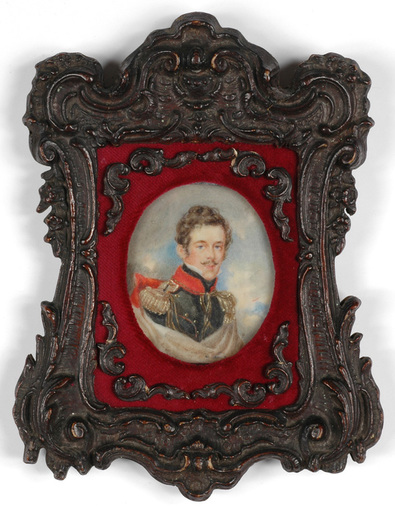 Moritz Michael DAFFINGER - 缩略图  - "Prince Felix von Schwarzenberg" miniature on ivory, ca.1825