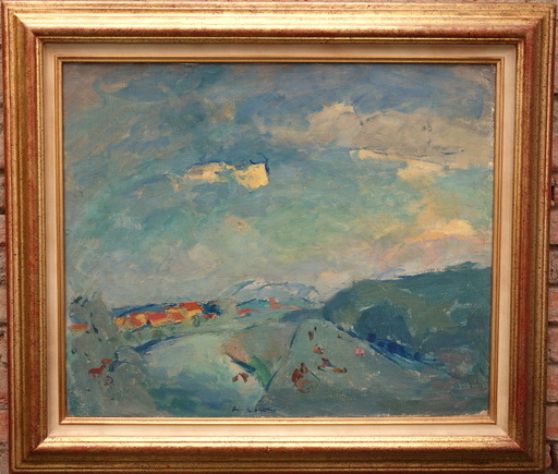 Henri BORDE - Gemälde - "Dans les PYRENEES"