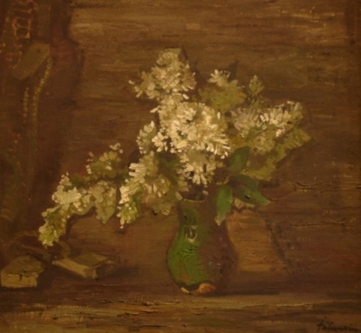 Julijs VILUMAINIS - Painting - White lilac