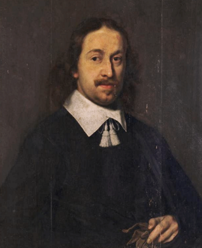 Ludolf DE JONGH - Painting - Portrait Hommage à Blaise Pascal (1623-1662) 