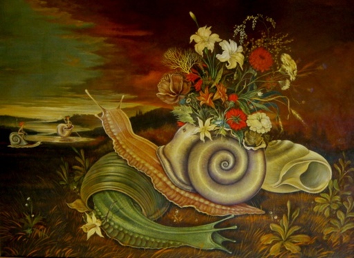 Baruch ELRON - Painting - The Snail