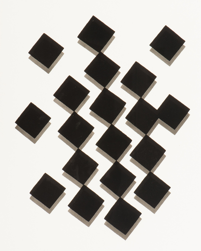 Willem HUSSEM - Estampe-Multiple - Compositie met vierkanten