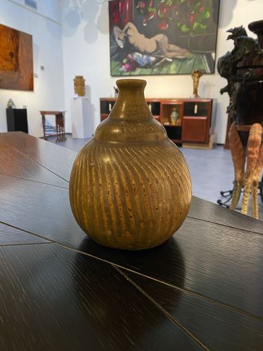 Georges HOENTSCHEL - Ceramic - Vase à panse bilobé