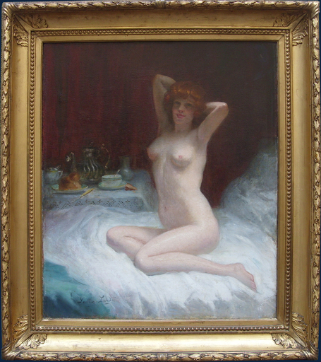 Louise Amélie LANDRÉ - Painting - Nudo femminile