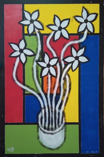 Harry BARTLETT FENNEY - Peinture - daisies