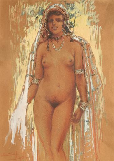 Eugène VILLON - 水彩作品 - Bou Saada 1923
