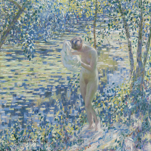 Louis RITMAN - Painting - Baigneuse à Giverny