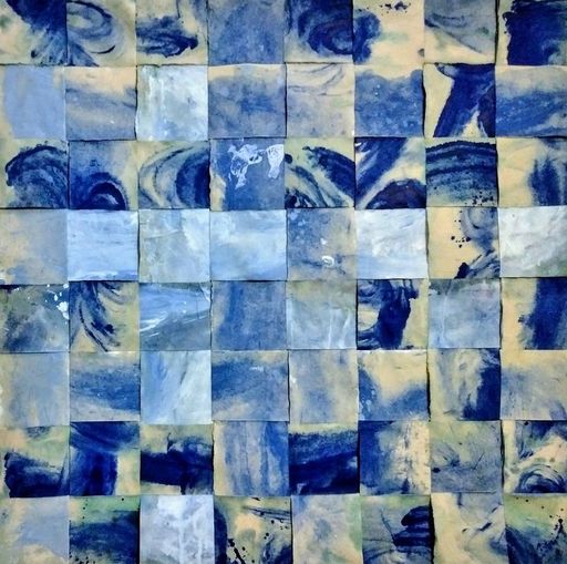 Huy NGUYEN - Peinture - Matrix blue