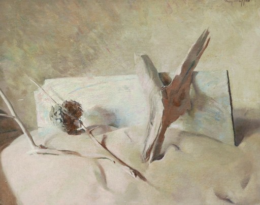 Mary STAFFORD - Painting - Nature morte au bois flotté