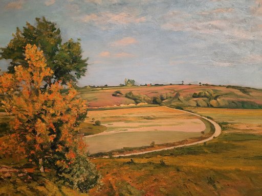 Alfred SMITH - Painting - La Route De Saint Jaffet à Crozant