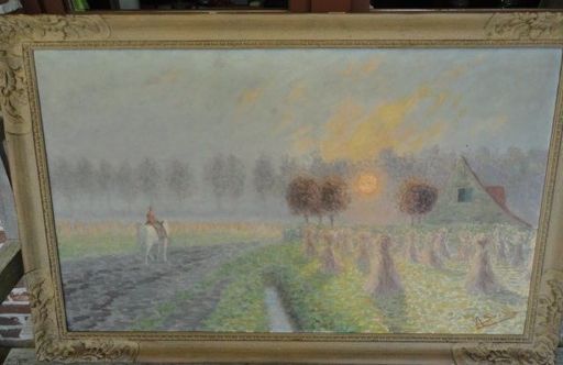 Achilles STORMS - Gemälde - Boer op akker