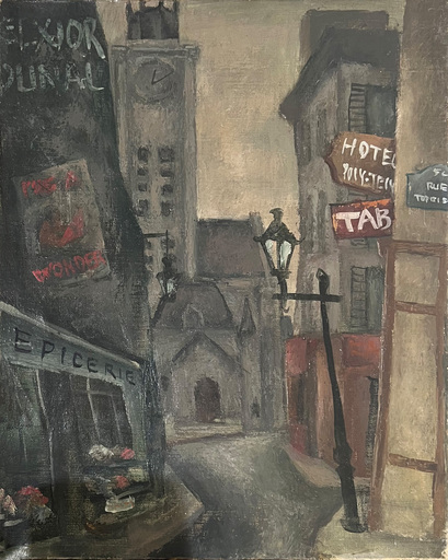 Katsumi UKITA - Pintura - Rue de Paris