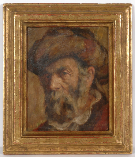 Wilhelm BECKMANN - Gemälde - "Portrait of a jew" oil on panel