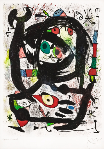 Joan MIRO - Grabado - Lithograph for the Los Angeles County Museum of Art 