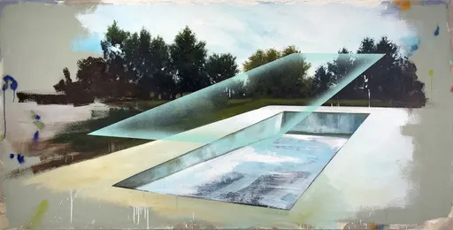 Peter HOFFER - Painting - Piscine