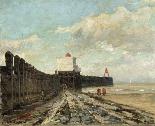 Adrien-Charles LE MAYEUR DE MERPRES - Gemälde - Marine 