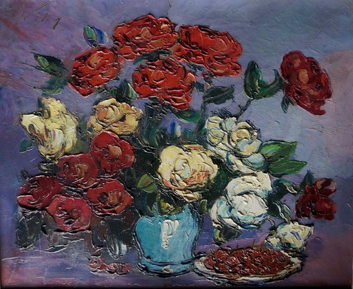 Wlodzimierz TERLIKOWSKI - 绘画 - Vase de fleurs
