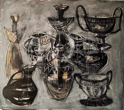 Sofia BELTADZE - Painting - Clay Noir