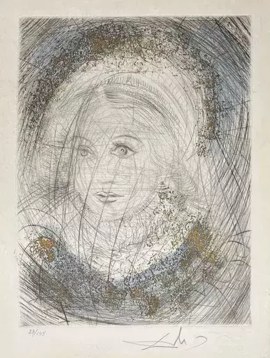 萨尔瓦多·达利 - 版画 - Portrait de Marguerite