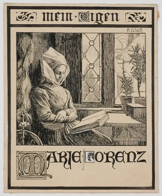 Ex Libris Design By Karl Friedrich Gsur Ca 1900 By Karl Friedrich Gsur Buy Art Online Artprice Ex Libris Design By Karl Friedrich Gsur Ca 1900 By Karl Friedrich Gsur Buy Art Online Artprice