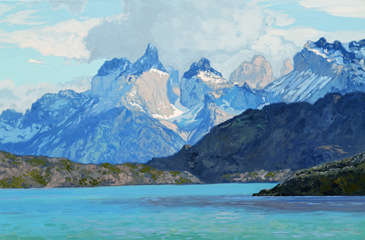 Simon L. KOZHIN - Painting - Mountains. Patagonia. Chile. Torres del Paine