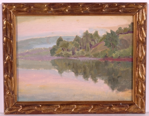 Pavel Fjodorowitsch SCHWARTZ - Pittura - "Riverscape", 1910s, Oil