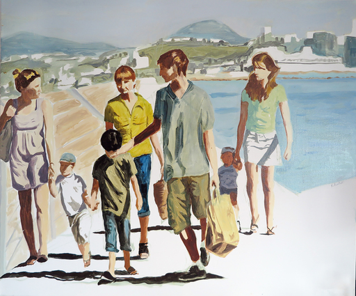 Karine BARTOLI - Painting - Famille Marseille