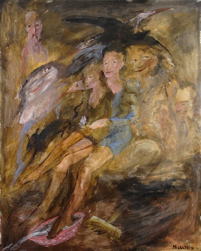 Zvi MILSHTEIN - Gemälde - La bassine rose