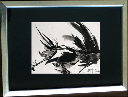 Juan RIBERA BERENGUER - Pintura - Black abstraction II  