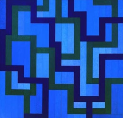 Shin SHIMIZU - Painting - Menilmontant bleu