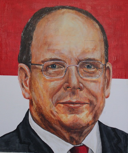 Jean Charles ZIAI - Painting - Prince Albert de Monaco