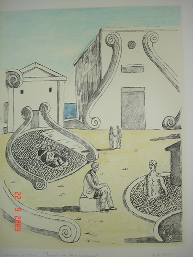 Giorgio DE CHIRICO - Print-Multiple - Incontro nei bagni misteriosi