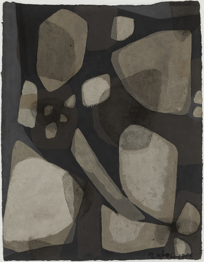 Raoul UBAC - Disegno Acquarello - Abstract composition