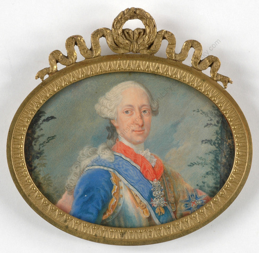 Georges DESMARÉES - 缩略图  - "Maximilian III Joseph, Elector of Bavaria", miniature