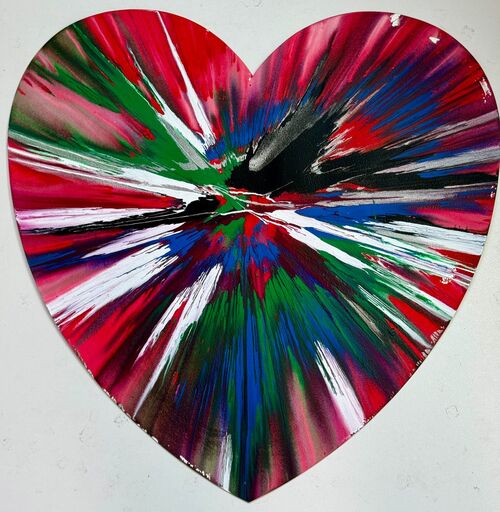 Damien HIRST - Painting - Hearth spin painting