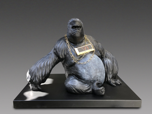 Stefano BOMBARDIERI - Skulptur Volumen - Gorilla 723 seduto / grande