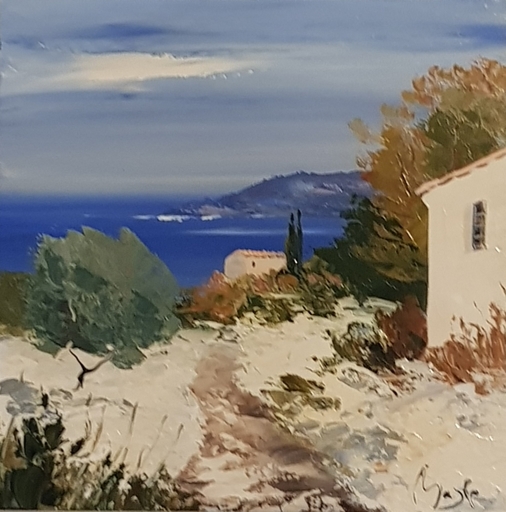 Louis MAGRE - Painting - Neige en Provence