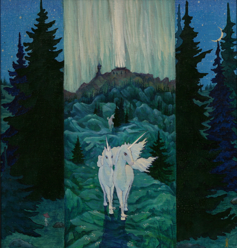 Igor LAZAR - Painting - Unicorns